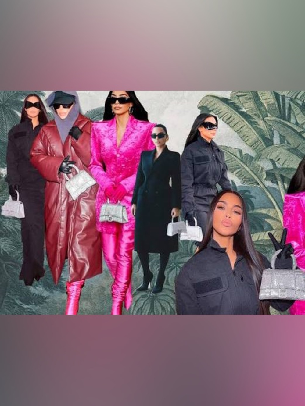 Balenciaga Silver Glitter Hourglass XS Nano Mini Bag - Picture 13 of 13